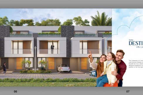 Spacious 4 BHK premium bungalow with landscaped garden and wide RCC road view